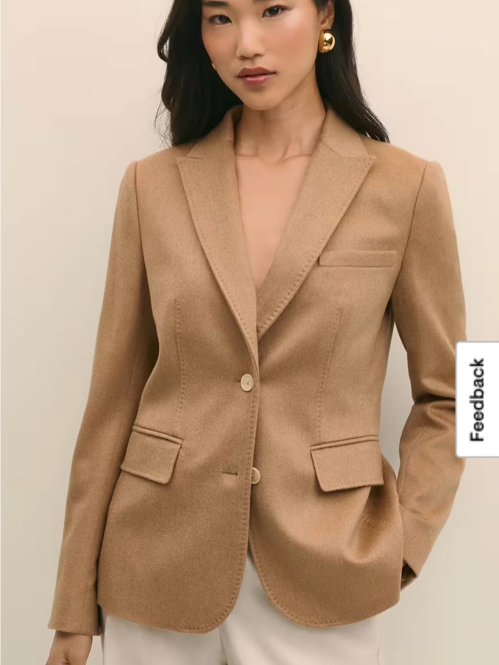 Brooks Brothers Camel Single-Breasted Blazer